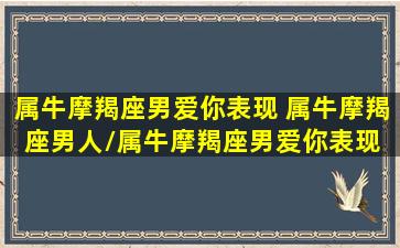 属牛摩羯座男爱你表现 属牛摩羯座男人/属牛摩羯座男爱你表现 属牛摩羯座男人-我的网站